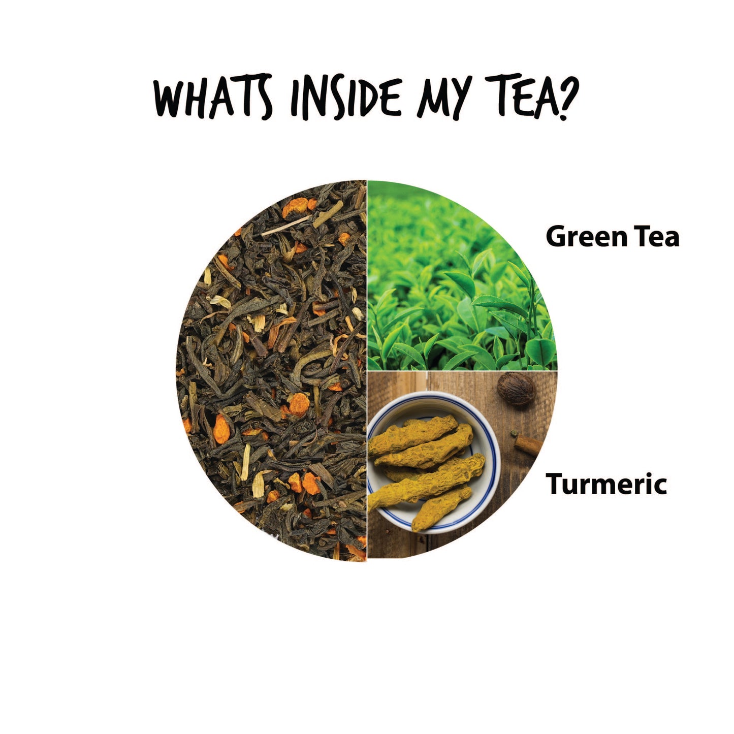 Turmeric Herbal Loose Leaf Tea | Turmeric Tea with Dried Green Tea Leaves | Turmric Tea Loose Leaf | Makes 50+ Cups | 100g (3.5oz)