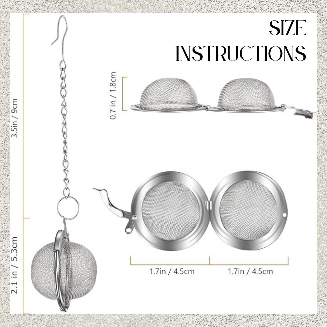 Tea Ball Infusers Set | Gold & Silver